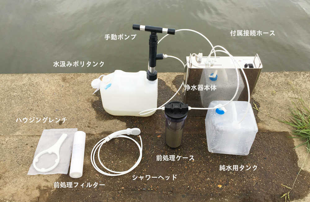 災害用手動ポンプセット